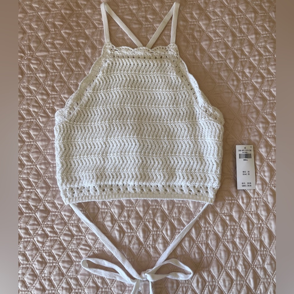 Cute White Crochet Top